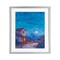 Stupell Industries Moon over Quiet Town Framed Print Under Glass, design by Ziwei Li